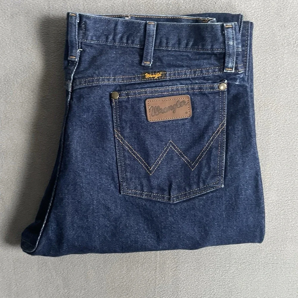 Wrangler 47MWZ Jeans Mens 38x32 Cowboy Cut Reg Fit Rodeo Jeans